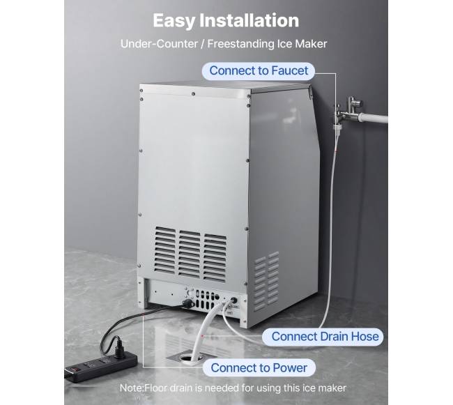 Komercinė ledo gaminimo mašina 59 kg per parą5