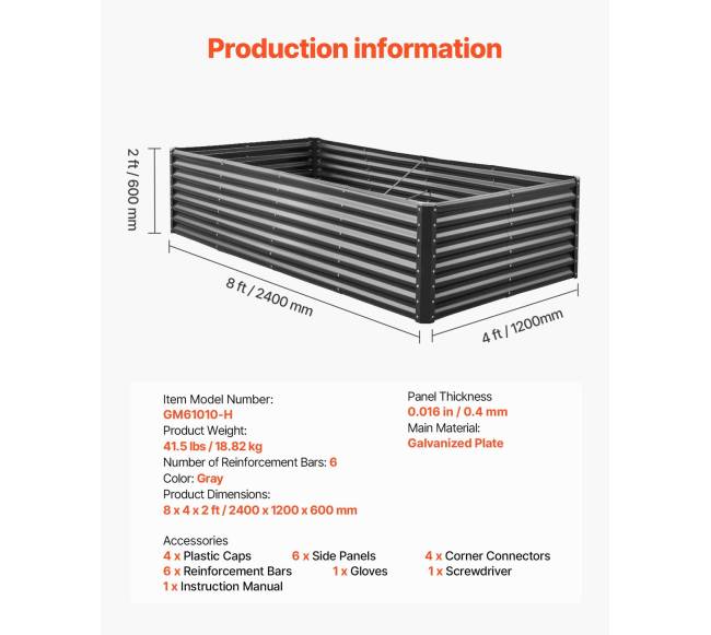 Metalinė pakelta lysvė daržui6