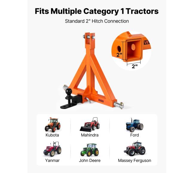 Trijų taškų priekabos kabliai traktoriams1