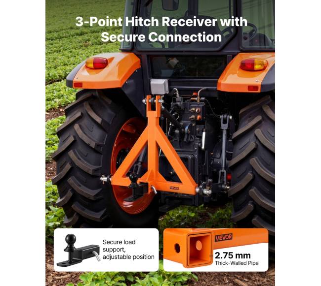 Trijų taškų priekabos kabliai traktoriams2