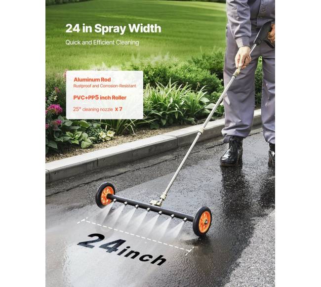 24" automobilio plovimo įrenginys su ratais1