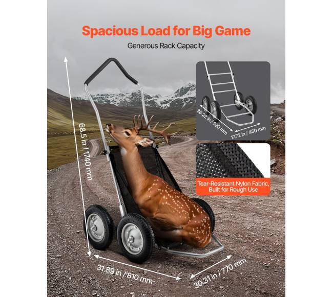 Sulankstoma žvėriena vežimėlis su amortizacija3