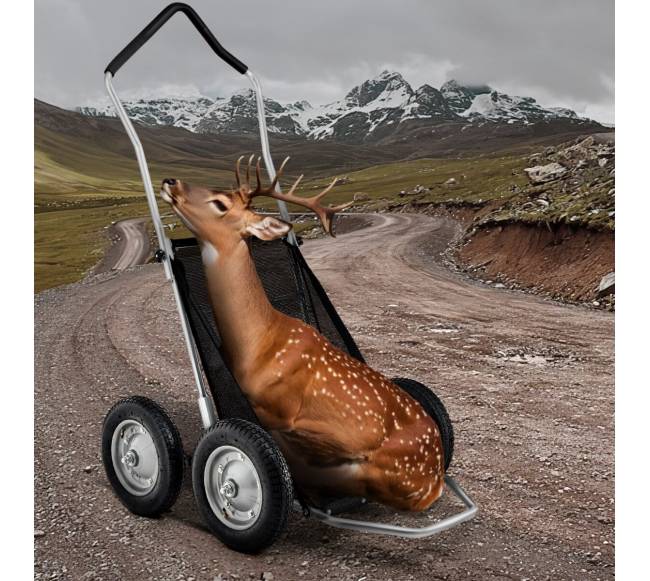 Sulankstoma žvėriena vežimėlis su amortizacija7