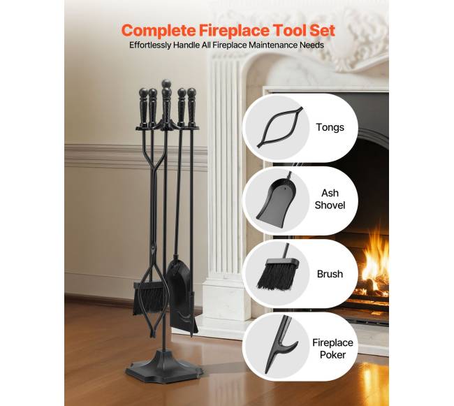 Ugnies vietos įrankių komplektas 5 vnt.1