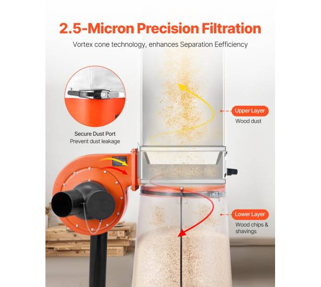Dulkių surinkėjas medienos dirbtuvėms2