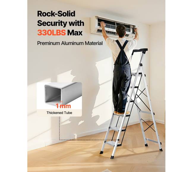 6 pakopų sulankstoma aliuminio kopėčios3