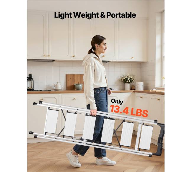 6 pakopų sulankstoma aliuminio kopėčios5