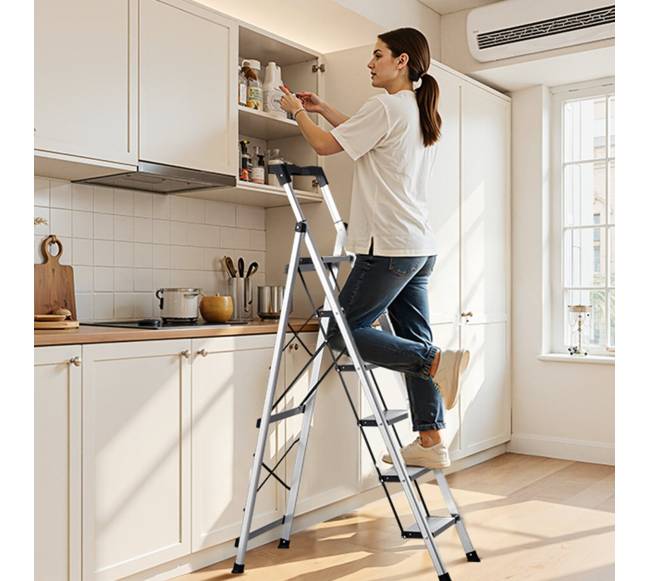 6 pakopų sulankstoma aliuminio kopėčios7