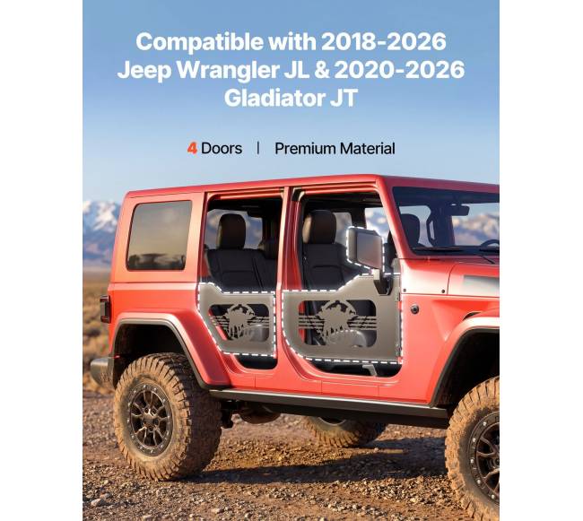 Jeep Wrangler ir Gladiator vamzdinės durys1