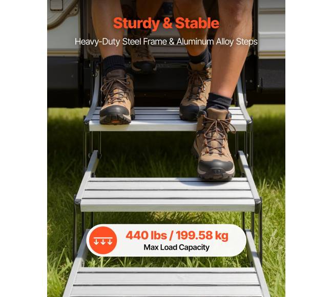 3 pakopų ištraukiamos RV laipteliai2