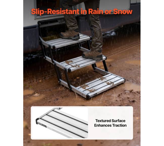 3 pakopų ištraukiamos RV laipteliai3