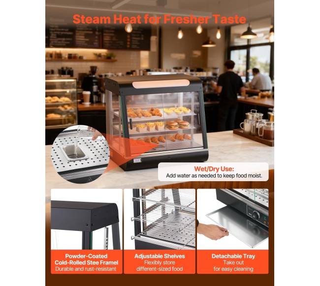 3 aukštų maisto šildytuvas vitrininis5