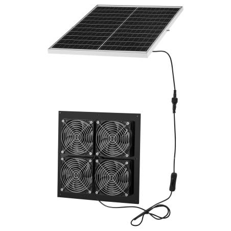 Saulės energija varomas ventiliatorius su saulės baterija0