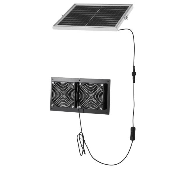 Saulės energija varomas ventiliatorius šiltnamiams0