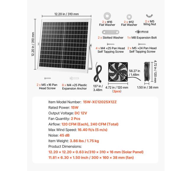Saulės energija varomas ventiliatorius šiltnamiams6