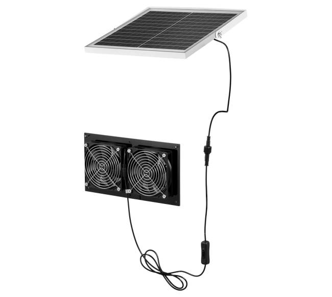 Saulės energija varomas ventiliatorius šiltnamiams8