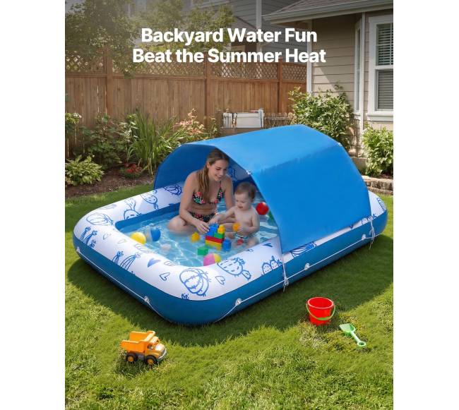 Pripučiama baseino gultas su UPF 50+ stogu4