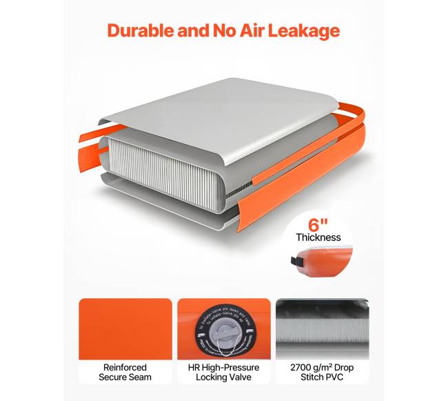 Pripučiama plūduriuojanti platforma 2,6x2,6 m2