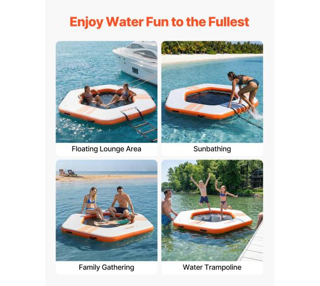 Pripučiama plūduriuojanti platforma 2,6x2,6 m5