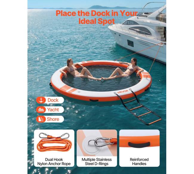 Pripučiama plūduriuojanti platforma 3.05 m3