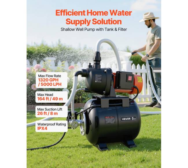 1,1 AG paviršinis vandens siurblys su slėgio baku1