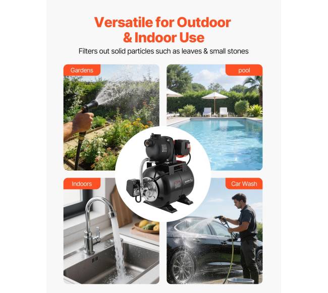 1,1 AG paviršinis vandens siurblys su slėgio baku5