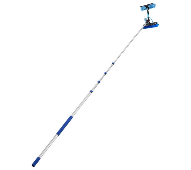 Saulės baterijų valymo rinkinys su teleskopiniu kotu0