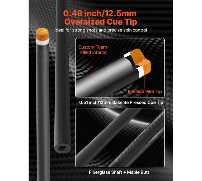 Anglies pluošto biliardo lazdų rinkinys2