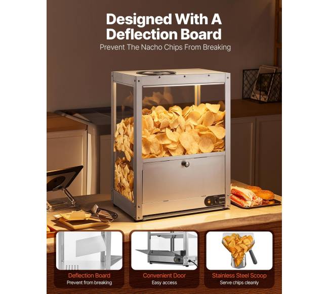 Komerciška nacho šiltintuvas 80L3