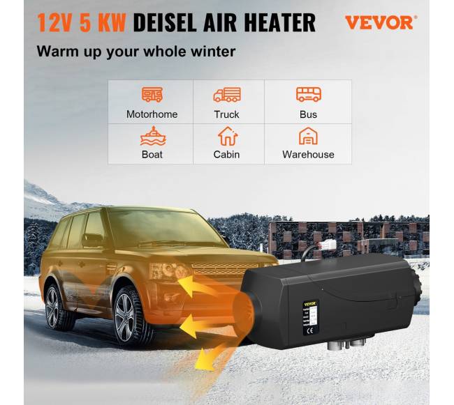 5 kW dyzelinis šildytuvas su LCD ekranu1