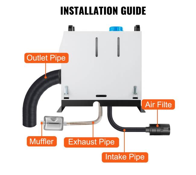 8kW dyzelinis šildytuvas automobiliams ir laivams5