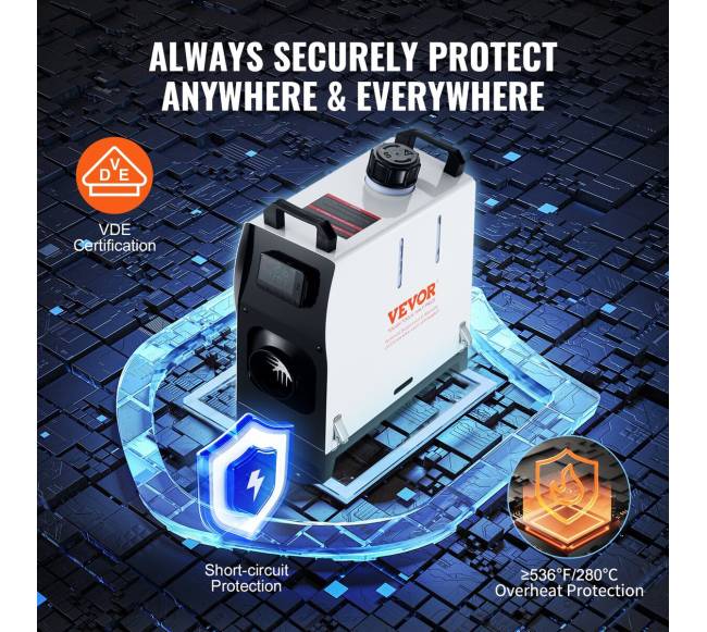 5-8kW dyzelinis šildytuvas su nuotoliniu valdymu5