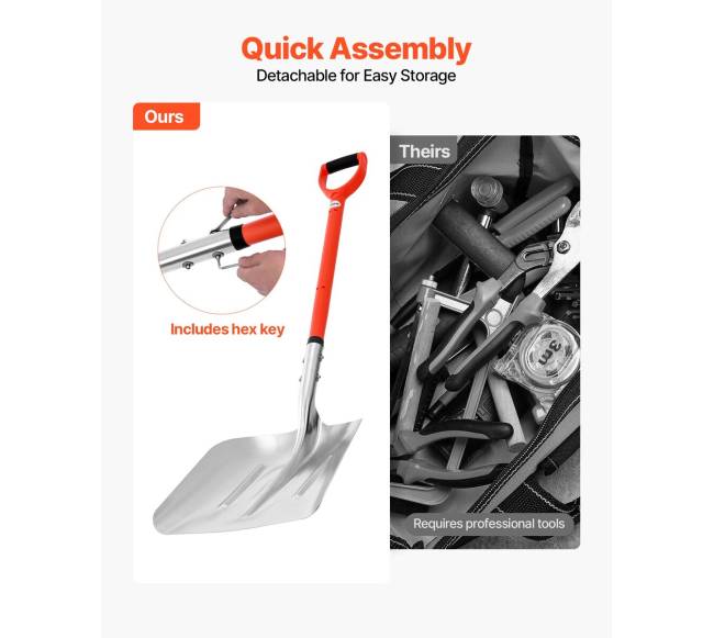 Sniego kastuvas su aliuminiu 35 cm5