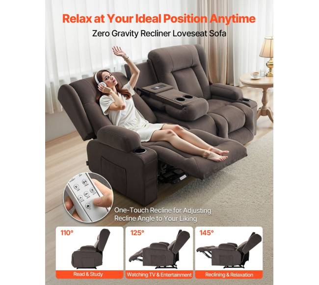 Elektrinis lovos krėslas su masazu ir šildymu1