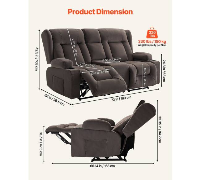 Elektrinis lovos krėslas su masazu ir šildymu2