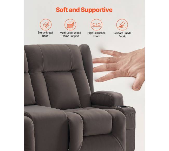 Elektrinis lovos krėslas su masazu ir šildymu4