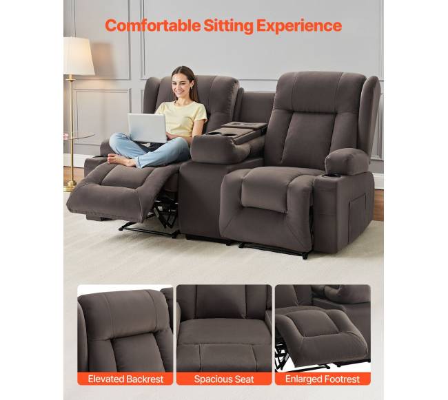 Elektrinis lovos krėslas su masazu ir šildymu5