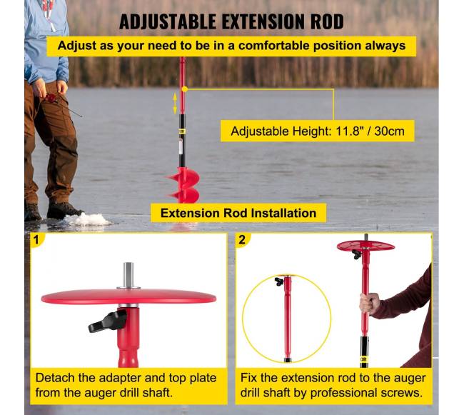 Ledo grąžtas su adapteriu ir apsauga5