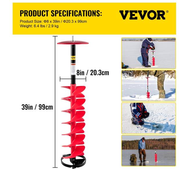 Ledo grąžtas su adapteriu ir apsauga6