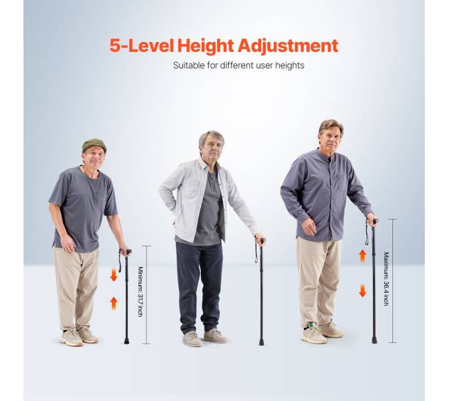 Sulankstomas reguliuojamo aukščio vaikščiojimui skirtas lazdelė2