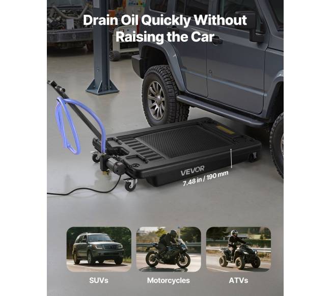 Žemas profilio alyvos nusausinimo indas 64 L3