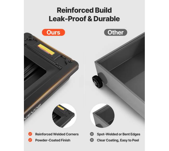 Žemas profilio alyvos nusausinimo indas 64 L5