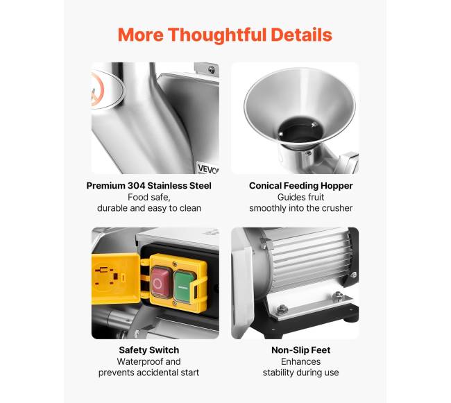 550W vaisių trintuvas obuoliams ir kitiems4