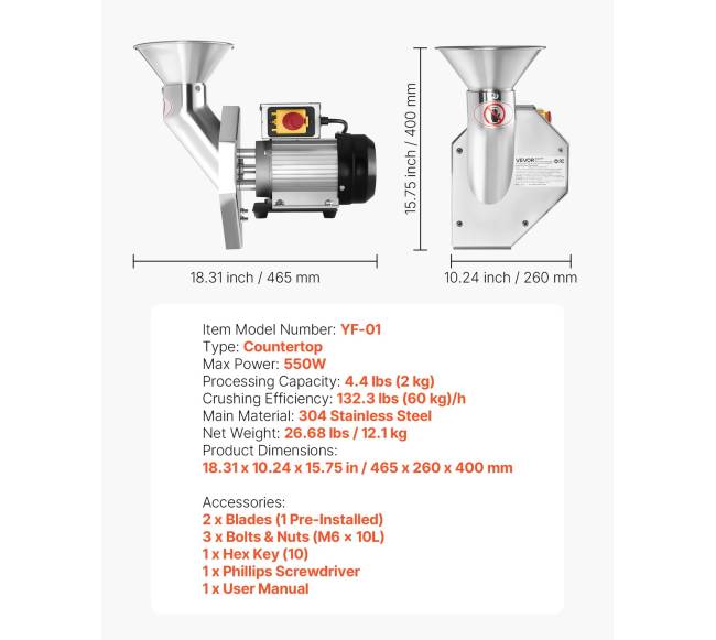 550W vaisių trintuvas obuoliams ir kitiems6