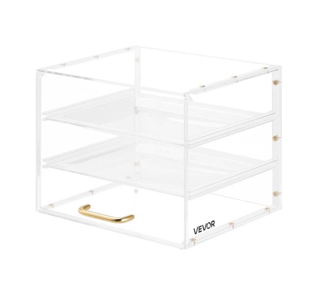 Kepinių vitrinos dėžutė su 3 lentynomis9