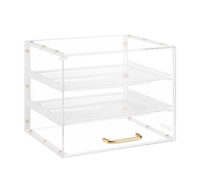 Kepinių vitrinos dėžutė su 3 lentynomis10