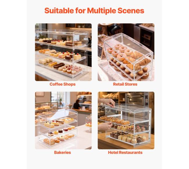 Kepinių vitrininė spintelė, 3 aukštų6