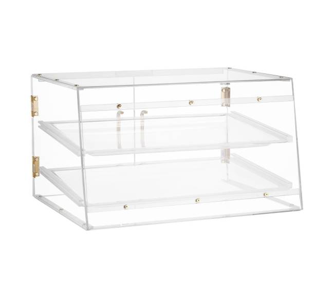 Konditerijos vitrina su dviem aukštais0