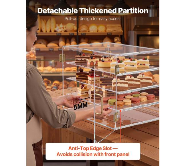 Kepyklos vitrininė dėžė 4 aukštų4