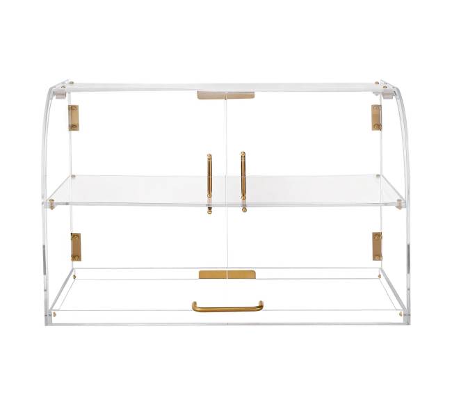 Dviejų aukštų vitrinos dėžė kepiniams0